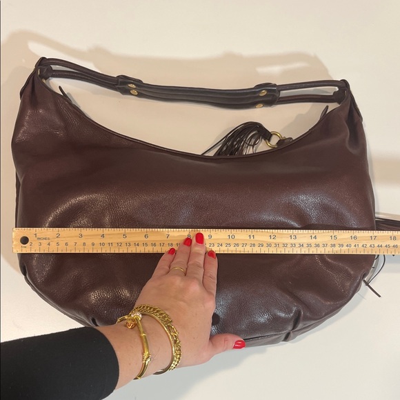 Salvatore Ferragamo Fringe Brown Leather Hobo Bag - Picture 9 of 12